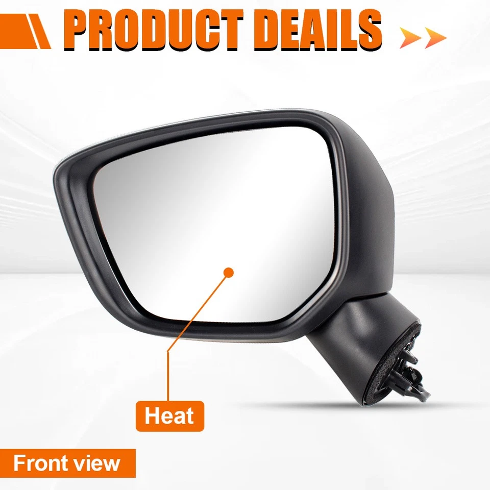 Espejo térmico pintable de 5 pines para Mitsubishi Eclipse Cross 17-20 lado izquierdo del conductor Foto 4 de 4