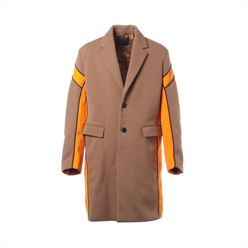 Prada 23 anni Rayon * Cappotti Naylon 48 Uomo Marrone x Arancione SGC322