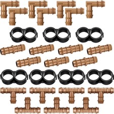 28 Pcs Drip Irrigation Fittings Tubing Kit Ir...