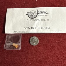 Johnson Precision Magic Coin In Bottle half D...