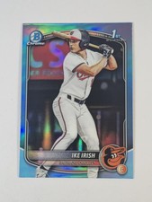 2025 Bowman Draft - Chrome Ike Irish #BDC-16 Sky Blue Refractor (RC)