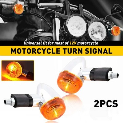 2pcs Amber Turn Signal Lights for C50 Boulevard Suzuki C109R C90 S 40 50 83 USA