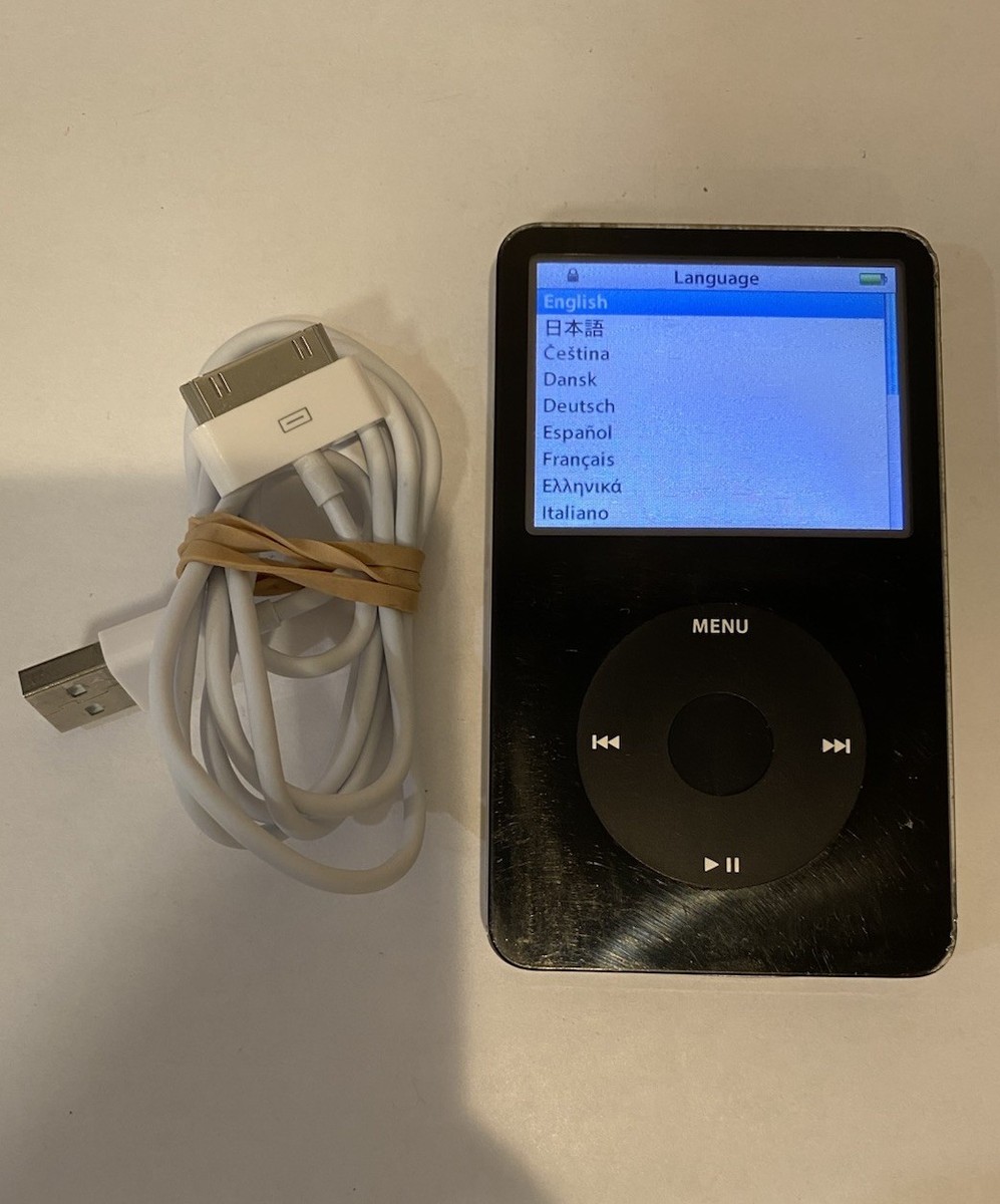 Apple iPod classic 5th Generation 30GB - Black - New Battery
