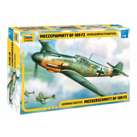 Messerschmitt BF-109 F2/F4 Kit 1:48 Zvezda Kit Aerei -D- Neues Modell