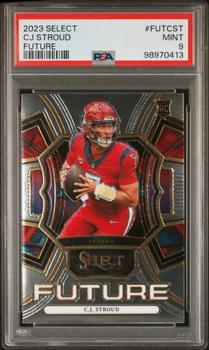 2023 PANINI SELECT SELECT FUTURE  FUTCST CJ STROUD PSA 9