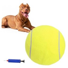 Giant Tennis Ball for Dogs, 9.5" Big Dog Toy Ball Inflatable for Medium Large