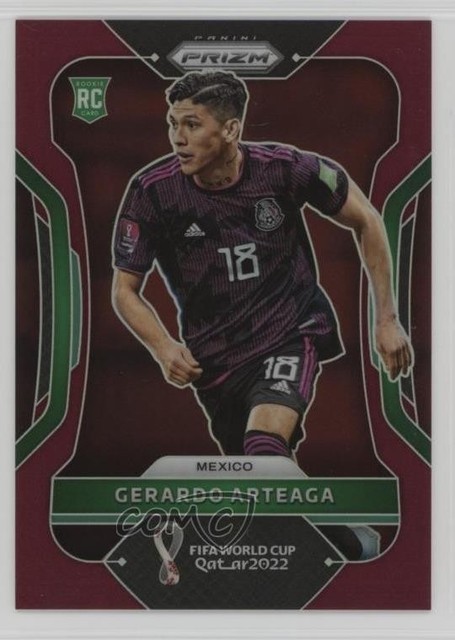 2022 Panini Prizm World Cup Qatar Maroon Prizm 3/22 Gerardo Arteaga #145