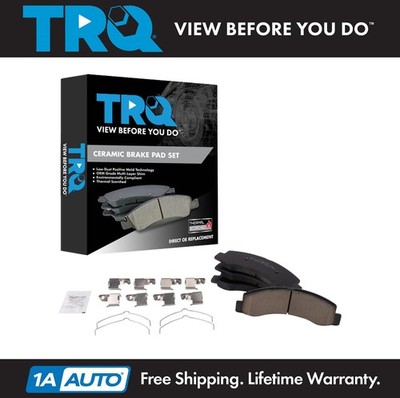 TRQ Ceramic Front Disc Brake Pad Kit for 00-05 Ford Excursion F250 F350