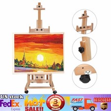 HeavyDuty Studio Artist Easel Large H-Frame Wood Painting Art Easel Standing