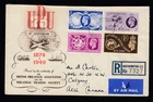 GB GREAT BRITAIN 276-79 UPU ISSUE ON REGISTERED FDC GREAT CACHET