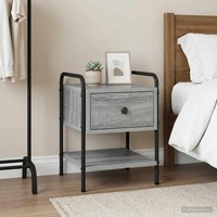Nachttisch Grau Sonoma 35 X 36,5 X 47 Cm Holzwerkstoff