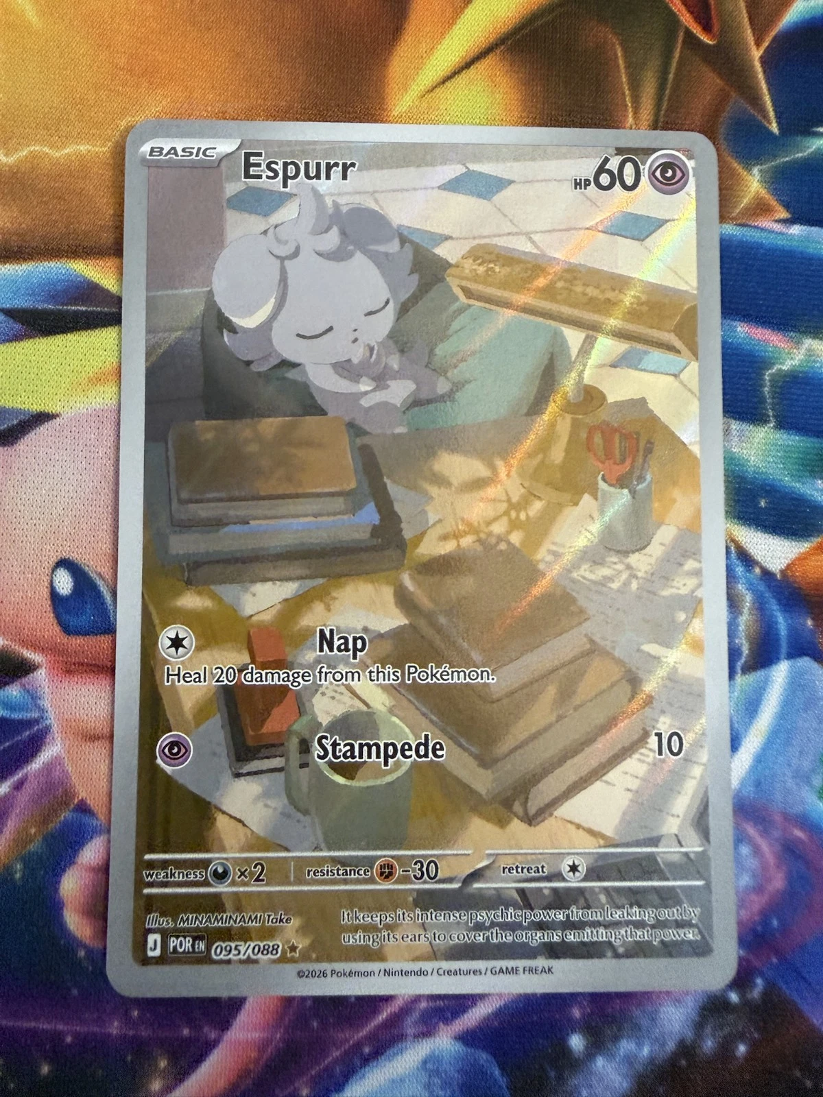 Pokemon Trading Card Game Espurr Illustration Rare 095/088 Perfect Order NM