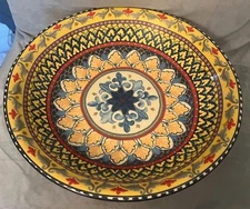 Williams Sonoma Sicily Large 12 1/2 Inch Pasta Serving Bowl Made in Italy