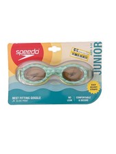 Speedo Best Fitting Goggle Jr. Glide Print No Leak Ages 6 - 14 Junior Aqua Wave