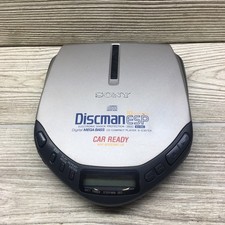 Sony Discman CD Player Silver D-E307CK Portable ESP Mega Bass Car Ready