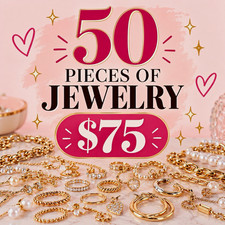 50-Piece Mixed Jewelry Lot