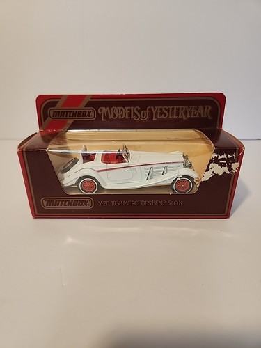 Matchbox Models of Yesteryear 1938 MERCEDES BENZ 540K Y-20 White 1984