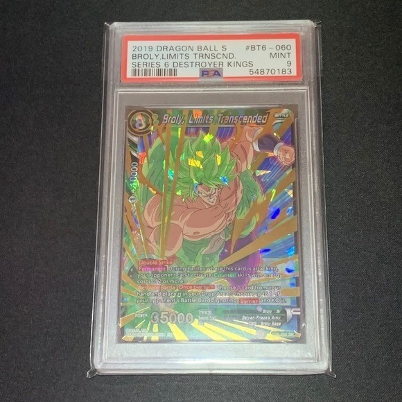 2019 Dragon Ball Super Broly Limits Transcended #BT6-060 PSA 9 Mint Series 6 view 6