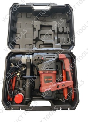 1.5'' SDS Plus Rotary Hammer Drill, 14A Variable Speed Demolition & Drilling Kit