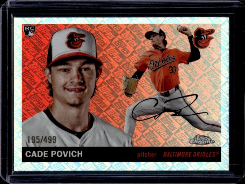 2025 Topps Chrome Platinum Cade Povich RC Refractor Rookie #/499 Orioles