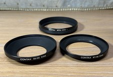 Contax Metal Hood 1, 55/86 Ring  67/86 Ring Made in Japan