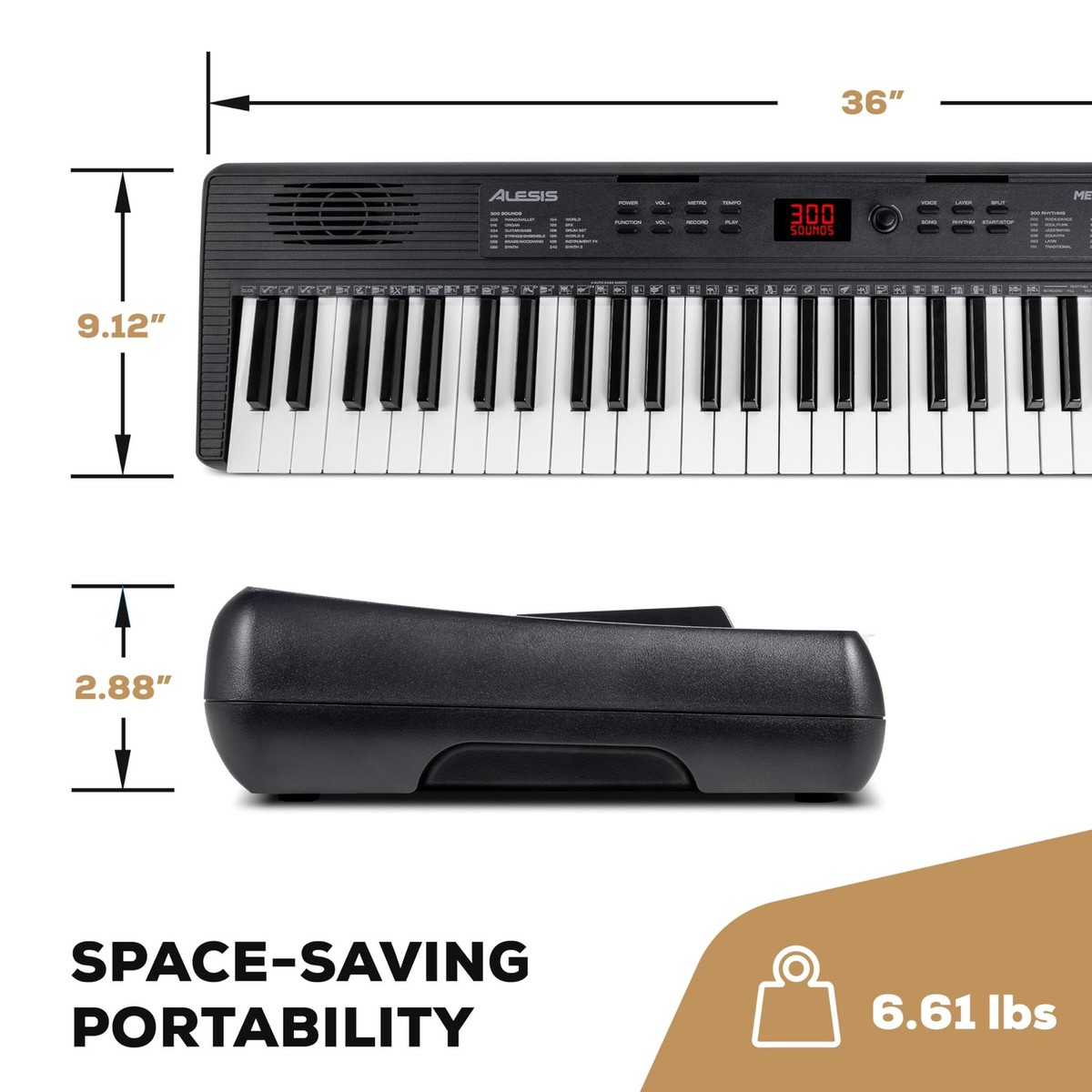 Alesis Melody 61 MK4 Keyboard Piano for Beginners with 61 Keys