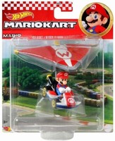 Mario Kart Mario Standard Kart Super Glider 1/64 Figur Diecast Hot Wheels Mattel