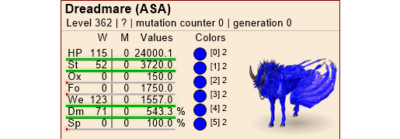 Ark ASA Xbox/PC/PS PVE Solid #2 Blue Dreadmare Pair Level 362 FULL GROWN