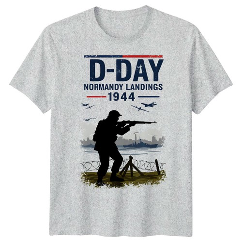 Camiseta Family Soldier Silhouette Día D 1944 Guerra Mundial Normandía Militar #DD - Imagen 16 de 19
