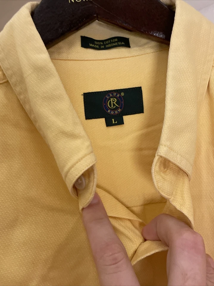 CLUB ROOM MENS BUTTON-UP SHORT SLEEVE HAWAIIAN **FITS LIKE XXL**  - Image 2 of 2