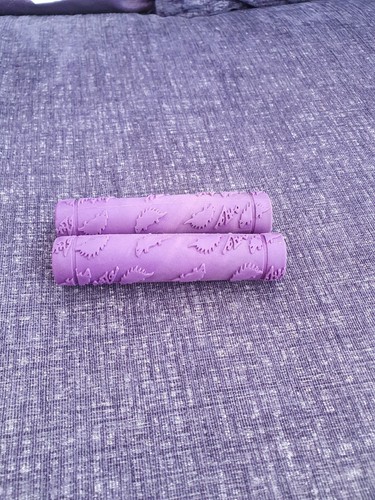 Onza Porcipaws Purple Retro Mtb Grips In Original Packaging Rare - Picture 7 of 11