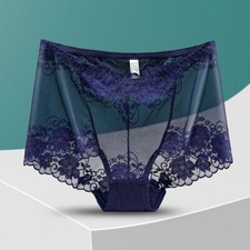 1-3 Pcs Ladies Sexy High Waist Full Lace Brief Knickers Women Underwear,Sz 10-20