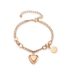 Elegant Love Temperament Pendant Stainless Steel Multi Chain Splicing Bracelets