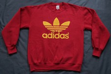 Adidas Jumper Vintage Retro Sweatshirt Oldschool Track Trefoil 80s Top Vtg M
