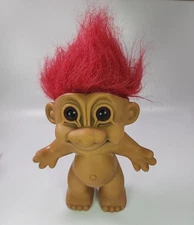 VINTAGE RUSS TROLL DOLL  HAIR RED 7” NUDE