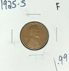 1925-S LINCOLN WHEAT CENT ~ FINE ~NICE COIN~
