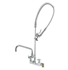 NEW POWER SOAK SYSTEMS 42189 PRE-RINSE ASSY FAUCET & SPRAYER 36" SPRING HOSE KIT