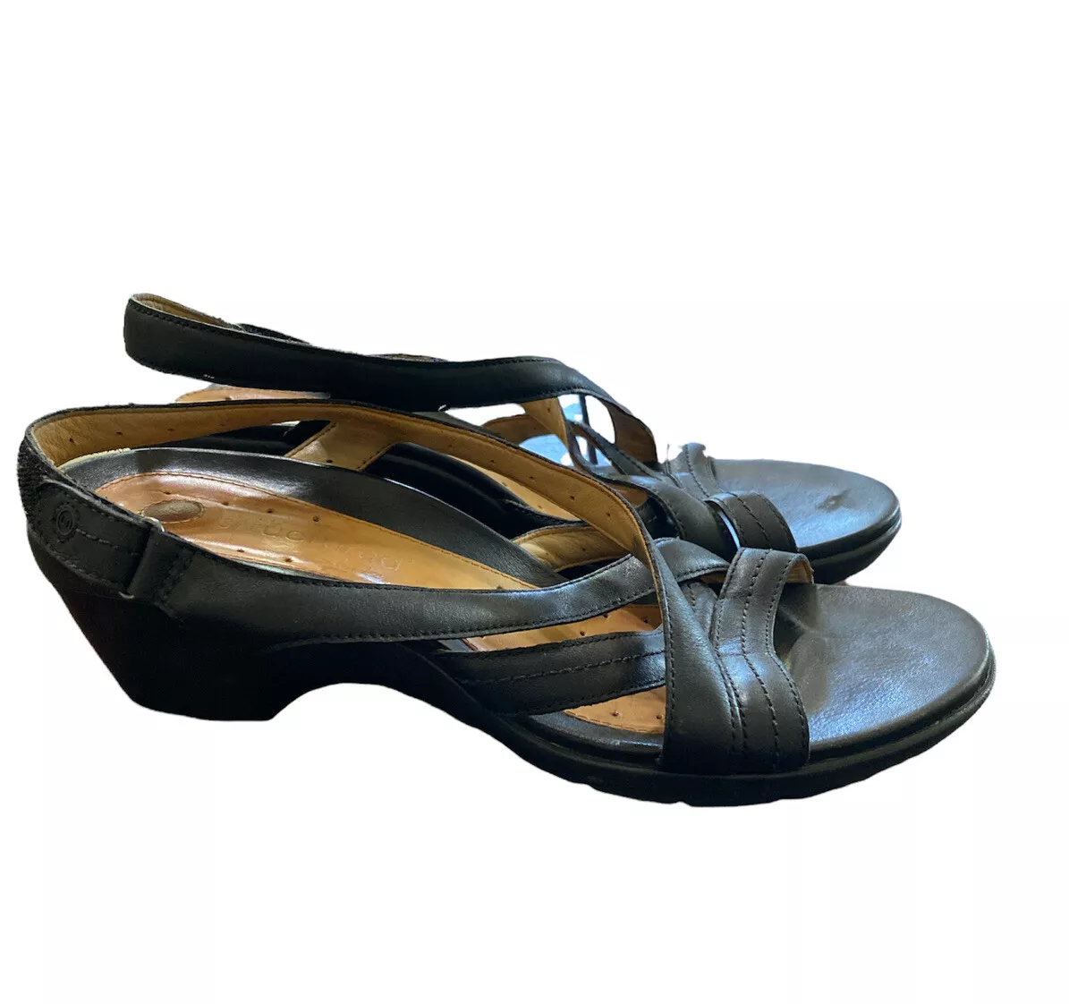 aspecto Detectar Teleférico Clarks Structured Black Sandals Women&#039;s 10 M Medium casual travel  beach shoes | eBay