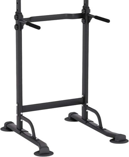 Adjustable Bench Power Tower Dip Station Pull up Bar Strength Training Workout - Picture 8 of 9