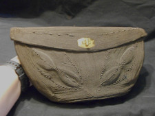 Genine Original Corde 1940s Dark Brown Clutch Handbag Purse