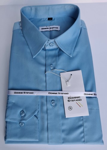 MENS PLAIN FORMAL CLASSIC SHIRT COTTON BLEND CASUAL LONG SLEEVE from £12.99(432) - Picture 4 of 9