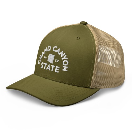 Retro Grand Canyon State Hat Arizona Mesh Trucker Hat Cap - Picture 4 of 13