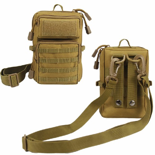 Tactical Molle Shoulder Bag with Shoulder Straps Messenger Bag Outdoor Handbag - Afbeelding 5 van 9