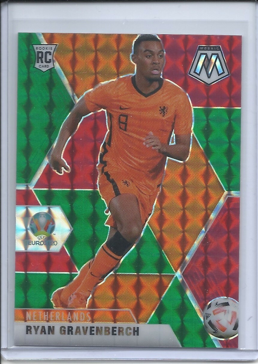 2020-21 PANINI MOSAIC UEFA EURO RED GREEN TMALL RYAN GRAVENBERCH # 148