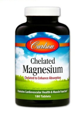 Carlson Labs Chelatiertes Magnesium 200 Mg 180 Tabletten