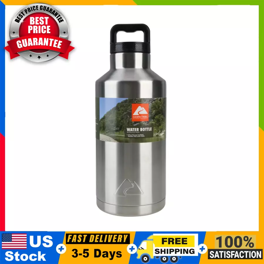 Ozark trail 64 ounce double best sale wall stainless steel water bottle