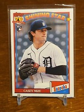 2021 Topps Archives 1991 Bazooka Shining Star #91BZ-4 Casey Mize RC Tigers