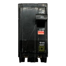 USED SQUARE D QO240 Plug-In Circuit Breaker 2 Pole 40 Amp 120/240V