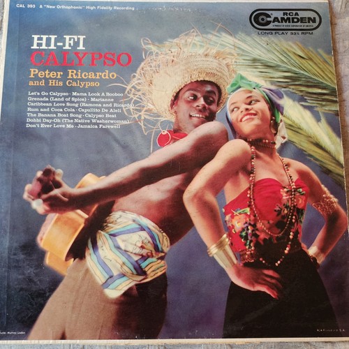 Calypso Classic Lp Vinyl Terrific Cover Hi-Fi Calypso Peter Ricardo RCA Camden