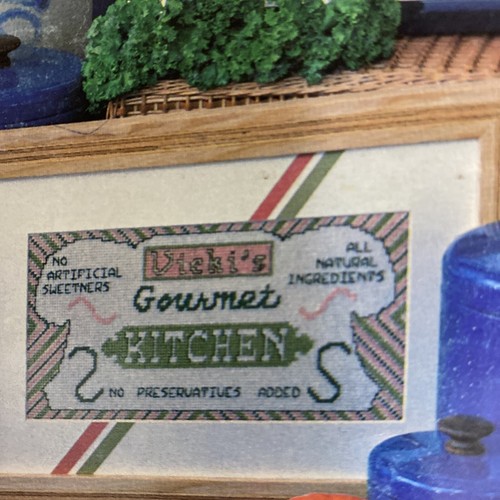 Cross Stitch Patterns Kitchen Accents Kitchsy Farmhouse Vintage - Picture 8 of 9